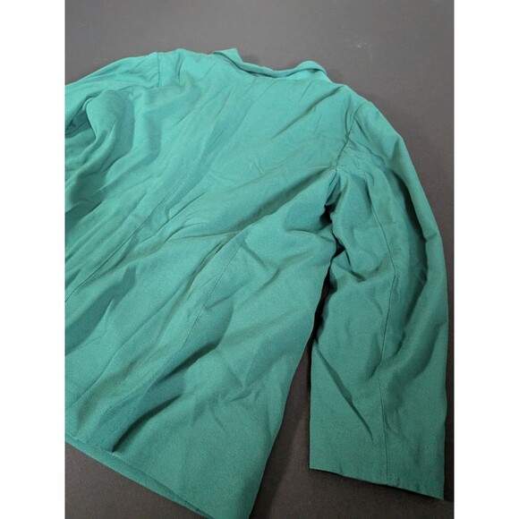 J Jill Jacket Blazer Celtic Dress Coat Women's XL Kelly Green Boxwood Button - Picture 9 of 14